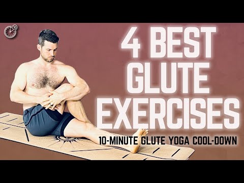 4 Best Glute Exercises for Men | Glute Yoga Cool-Down