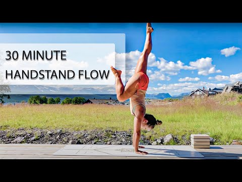 30 Minute Handstand Flow — Advanced Yoga Class for Strength