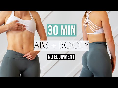 2 in 1 ABS & BOOTY- Home Workout, No Equipment