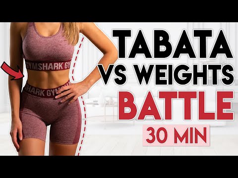 SHREDDED WEIGHTS vs TABATA FAT BURN BATTLE | Intense Workout