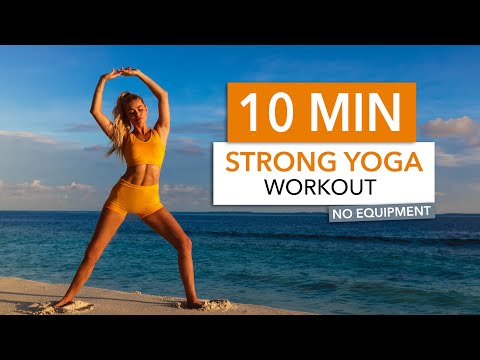 STRONG YOGA WORKOUT - flowy stretching & yoga inspired exercises