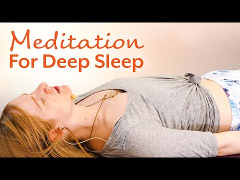 Meditation for Restful Sleep & Relaxation, Calm The Mind for Racing Thoughts, w/ Katrina
