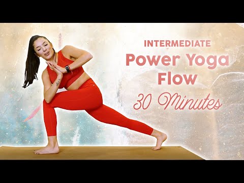 Intermediate Power Yoga for Weight Loss & Strength, Total Body Workout Upper Body
