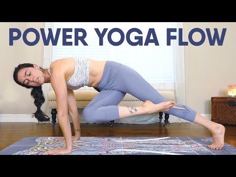 Quick Power Yoga Workout for Core Strength, Abs, Belly Fat with Julia Marie