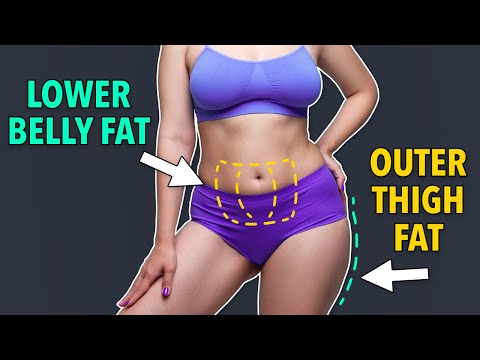 LOWER BELLY FAT + SADDLEBAGS: 7-DAY STUBBORN FAT HOME WORKOUT