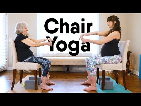 Easy Chair Stretches Exercises for Inflexible Complete Beginners of All Ages
