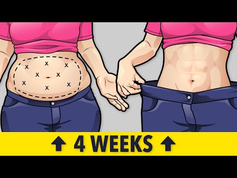 EASY EXERCISES TO LOSE BELLY FAT IN 4 WEEKS - STANDING ABS WORKOUT