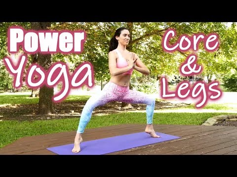 Power Yoga for Waist Loss!  Core & Leg Strength Workout, Twist Away Belly Fat & Metabolism