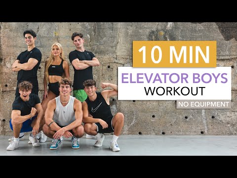 ELEVATOR BOYS WORKOUT - Fun Full Body / Abs, Cardio, Arms + Dance