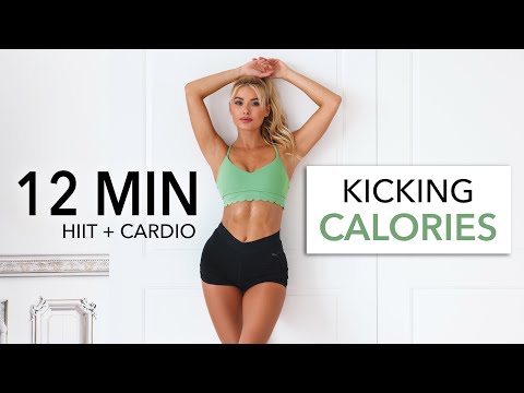 KICKING CALORIES - Fun Cardio HIIT Workout - not dancy, suitable to do in public