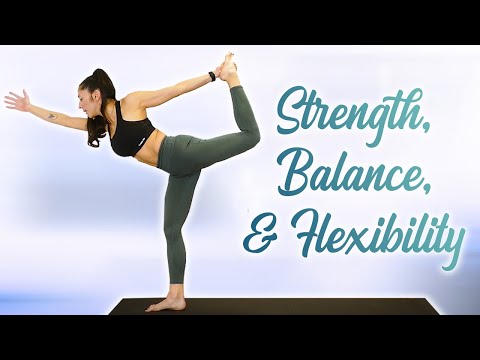 Power Yoga Sweat | Cardio Workout, Flexibility, Balance, Intermediate Level  Fat Burn