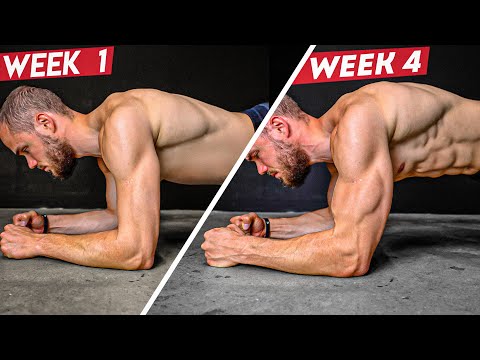 4 MIN Plank Challenge to GET 6 Pack Abs (4 WEEKS RESULTS)