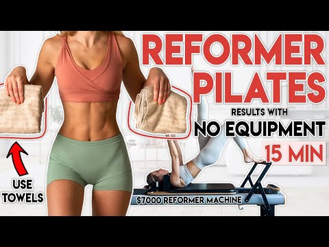 REFORMER PILATES AT HOME NO EQUIPMENT | Full Body Workout