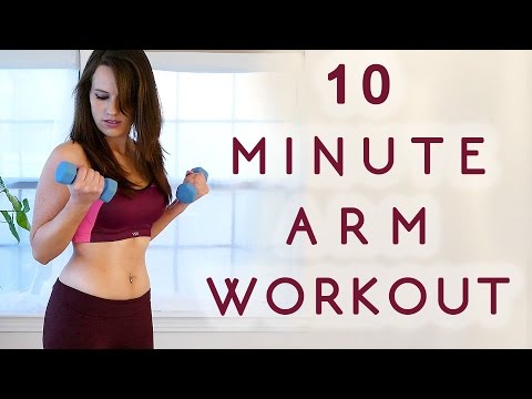 Beginners Workout for Toned, Sexy Arms, Quick Easy Fitness, Lean Arm Exercises at Home