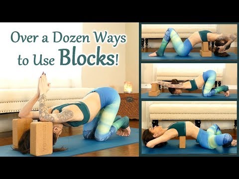 How to Use Yoga Blocks to Advance Your Practice, Passive Backbends, Back Pain Stretch