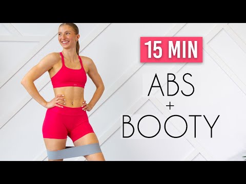 2 in 1- ABS & BOOTY At Home Workout (booty band, no repeats)