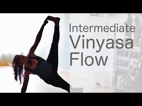 Hatha yoga class (Intermediate Vinyasa Flow)