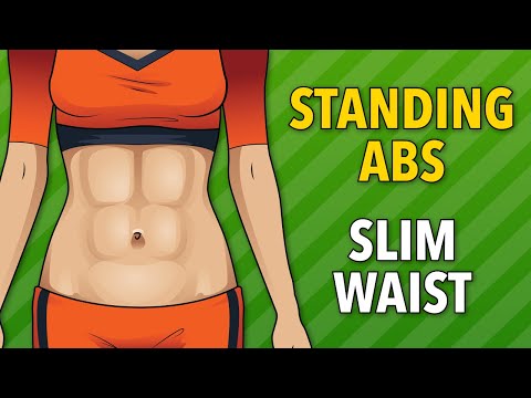STANDING WORKOUT TO LOSE INCHES OF WAISTLINE: ABS, SLIM WAIST & LOWER BACK