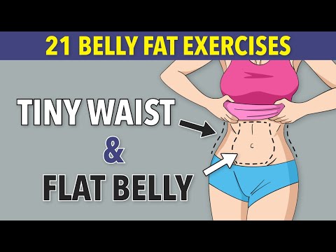 21 EASY EXERCISES TO LOSE INCHES OFF YOUR WAIST: Belly Fat Workout