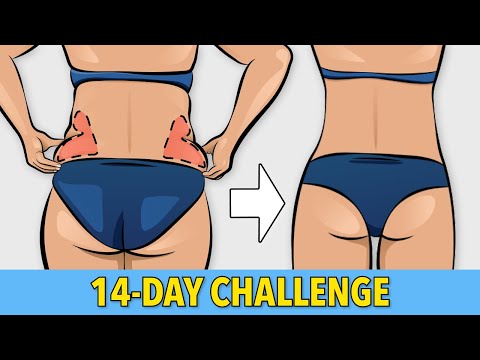 SIMPLE EXERCISE TO LOSE LOVE HANDLES IN 14 DAYS: CARDIO + SIDE ABS WORKOUT