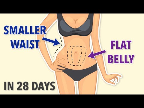 FLAT BELLY & SMALLER WAIST IN 28 DAYS - CARDIO + ABS WORKOUT